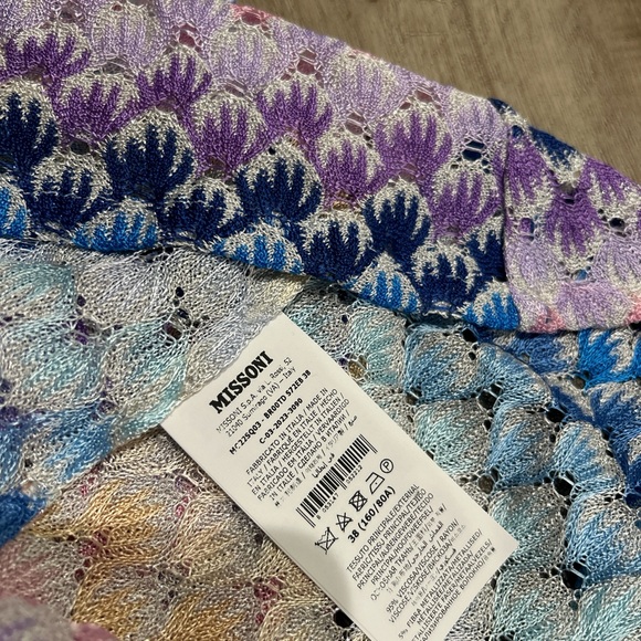 NWT Missoni metallic crochet knit mini beach cover up dress - Picture 7 of 8